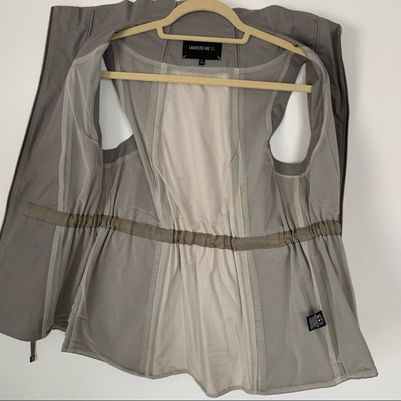 LAFAYETTE 148 NEW YORK Two Tone Drawstring Cinch Waist Utility Vest - Picture 7 of 12